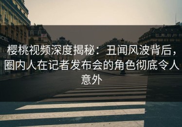 樱桃视频深度揭秘：丑闻风波背后，圈内人在记者发布会的角色彻底令人意外