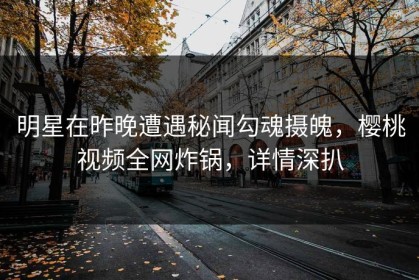 明星在昨晚遭遇秘闻勾魂摄魄，樱桃视频全网炸锅，详情深扒